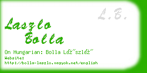 laszlo bolla business card